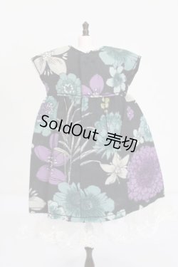 画像2: リカちゃん/OF:ワンピース(花柄/黒) S-25-09-28-321-GN-ZS