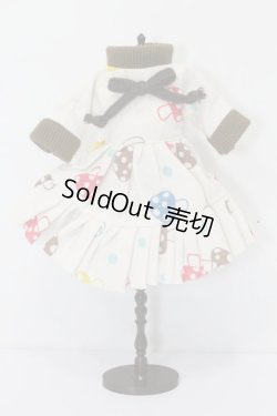 画像1: ネオブライス/OF:きのこ柄ワンピースセット S-25-06-15-492-GN-ZS
