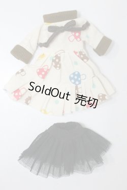 画像3: ネオブライス/OF:きのこ柄ワンピースセット S-25-06-15-492-GN-ZS