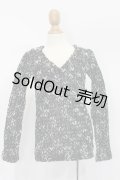 SD13BOY/OF:ニットトップス(黒×白):TREE Design製 S-25-11-16-568-GN-ZS
