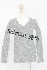 SD13BOY/OF:ニットトップス(黒×白):TREE Design製 S-25-11-16-568-GN-ZS