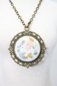 SD/OF:お刺繍ネックレス S-23-12-13-208-GN-ZS