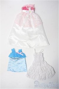 リカちゃん/衣装セット(ドレス、ワンピース2) Y-25-02-05-173-TN-ZY