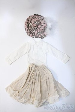 画像1: SD13GIRL/OF:クラシカル衣装セット（ブラウス、スカート、帽子） Y-25-01-22-032-TN-ZY