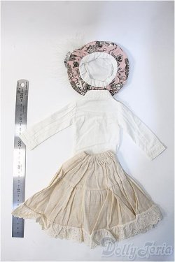 画像2: SD13GIRL/OF:クラシカル衣装セット（ブラウス、スカート、帽子） Y-25-01-22-032-TN-ZY