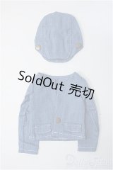 MSD/OF：デニム風衣装セット(帽子+ジャケット) Y-25-07-02-239-YD-ZY