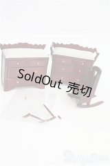 1/12サイズ/棚＋イス(kado/ミニチュアファニチャー) I-25-08-24-326-KD-ZI
