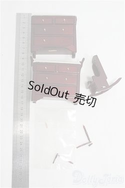 画像2: 1/12サイズ/棚＋イス(kado/ミニチュアファニチャー) I-25-08-24-326-KD-ZI