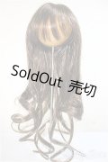 8-9inchウィッグ/ロング 裾カール/インチ　BJD　MJD　ドール用 A-25-10-22-380-YB-ZA