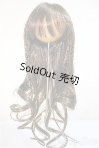 8-9inchウィッグ/ロング 裾カール/インチ　BJD　MJD　ドール用 A-25-10-22-380-YB-ZA