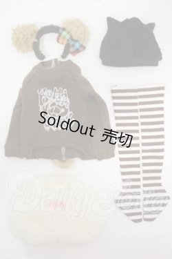 画像1: オビツ50/OF:くま耳スウェット衣装セット(カニホル様製) Y-26-03-18-291-YB-ZY