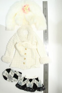 画像1: SD/OF衣装セット:バラ ニットジャケット+前開ジャケット+帽子+スカート Y-23-10-25-050-YB-ZY