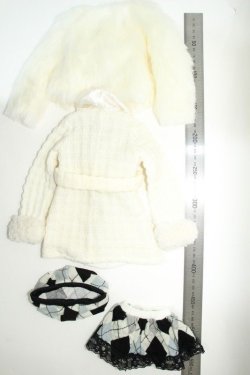 画像2: SD/OF衣装セット:バラ ニットジャケット+前開ジャケット+帽子+スカート Y-23-10-25-050-YB-ZY