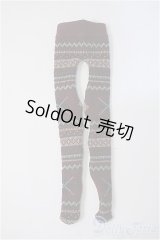 オビツ48-50/OF:柄ニットタイツ Y-25-05-28-207-YB-ZY