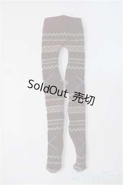 画像1: オビツ48-50/OF:柄ニットタイツ Y-25-05-28-207-YB-ZY