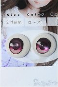レジンアイ/24mm相当(Shiny eyes様/ローズ/ランクB/実寸約20mm)アニメ Y-24-12-18-256-YB-ZY
