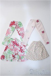 barbie/OF:花柄パンツ、スカートセット Y-25-02-26-247-TN-ZY