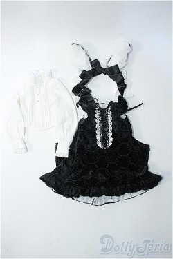 画像1: MDD/OFセット:ブラックベロア ウサギワンピ セット(oa Closet様) Y-25-02-12-010-YB-ZY