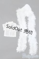 MSD/OFセット:バラ メッシュシャツ+ふわふわ鍵編みニットマフラー SDM Y-24-12-25-103-YB-ZY