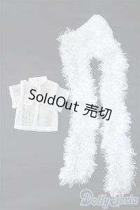 MSD/OFセット:バラ メッシュシャツ+ふわふわ鍵編みニットマフラー SDM Y-24-12-25-103-YB-ZY