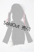 MSD/OFセット:うさぎパーカ+ぽんぽんブローチ(velvet*paw様)SDMうさ耳フード Y-25-09-17-222-YB-ZY