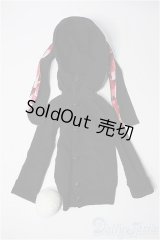MSD/OFセット:うさぎパーカ+ぽんぽんブローチ(velvet*paw様)SDMうさ耳フード Y-25-09-17-222-YB-ZY