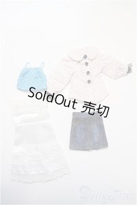 プーリップ/OFセット:バラ ワンピース+ブラウス+キャミトップ+デニムスカート Y-25-01-29-125-YB-ZY