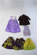 22ｃｍ〜24ｃｍドール/OF:衣装セット(紫系) Y-24-12-25-029-YB-ZY