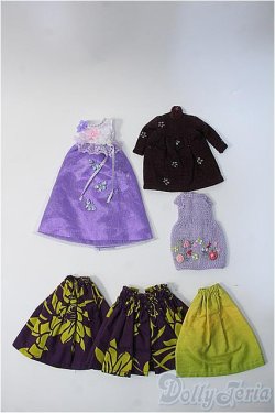 画像1: 22ｃｍ〜24ｃｍドール/OF:衣装セット(紫系) Y-24-12-25-029-YB-ZY