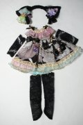 1/6 幼SD/OF 黒猫のお洋服(MIMIEL様) 衣装 ドレス セット Y-24-01-31-023-YB-ZY