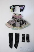 1/6 幼SD/OF 黒猫のお洋服(MIMIEL様) 衣装 ドレス セット Y-24-11-06-003-YB-ZY