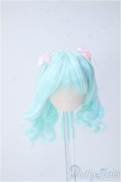 画像1: 4inchウィッグ/リボンプリンセス(DOLLCE)白群 Y-24-10-16-166-YB-ZY