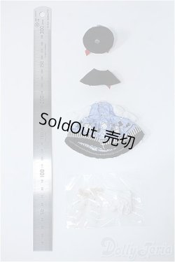 画像2: オビツ11/OF うさ耳ミニハット+ケープ+ドレス+ドロワーズ+レースソックス(あのめ洋裁店様) Y-24-10-02-230-NY-ZY