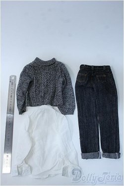 画像2: SDGrB/OF ブラウス(Doll Hreat)+ニット+ダメージデニムパンツ(DOLK SELECT) Y-25-04-09-215-YB-ZY