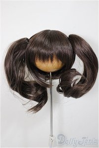 8〜9inch/ウィッグ：ひめかずら製/インチ　BJD　MJD　ドール用 A-25-08-20-172-YD-ZA