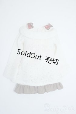 画像1: MSD/OF：ミルキーホワイトニットワンピ Y-25-06-25-038-YD-ZY