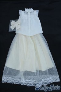 SD/OF:ノースリーブブラウス＆チュールスカートセット Y-25-09-17-110-YD-ZY