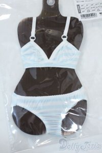 DD/OF:下着　ブラ＆ショーツセット（青ボーダー）VOLKS Y-25-11-12-049-YD-ZY