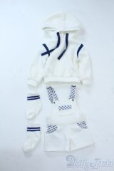 MSD/OF:ホワイト×チェックサロペットセット・ミニ:VOLKS製 Y-25-11-05-193-YD-ZY