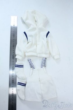 画像2: MSD/OF:ホワイト×チェックサロペットセット・ミニ:VOLKS製 Y-25-11-05-193-YD-ZY