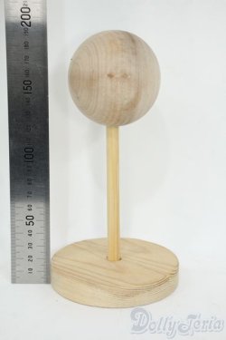 画像2: 8-9inch/ウィッグスタンド 木製 Y-25-12-03-137-YD-ZY