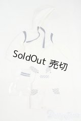 SDM＆MSD/OF:ホワイト x チェックサロペットセット Y-26-01-14-177-YD-ZY