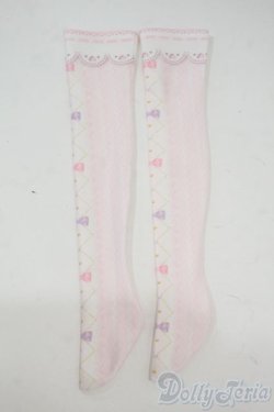 画像1: SD/OF:ドリーミィリボン柄ソックス Y-26-01-14-175-YD-ZY