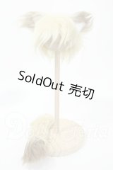 6-7inch/けもみみウィッグ+尻尾セット Y-26-02-18-126-WT-ZY