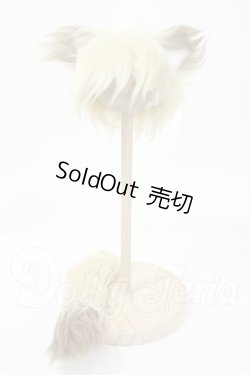 画像1: 6-7inch/けもみみウィッグ+尻尾セット Y-26-02-18-126-WT-ZY