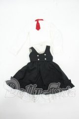 ＭDD/OF：ラブリーブラックワンピースセット・ミニ Y-26-02-18-100-WT-ZY