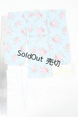 画像2: ジェニー/OF:2024年 裏無し着物 花柄:水色 Y-26-03-11-223-WT-ZY