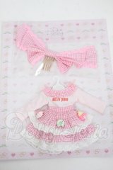 ネオブライス/OF:衣装　mezzo pianoコラボレーション ギンガムチェックドレスセット(ピンク） Y-26-03-25-082-WT-ZY