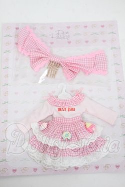 画像1: ネオブライス/OF:衣装　mezzo pianoコラボレーション ギンガムチェックドレスセット(ピンク） Y-26-03-25-082-WT-ZY