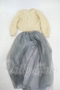 DD/OF:ゆるニットチュールスカート Y-26-03-25-277-WT-ZY